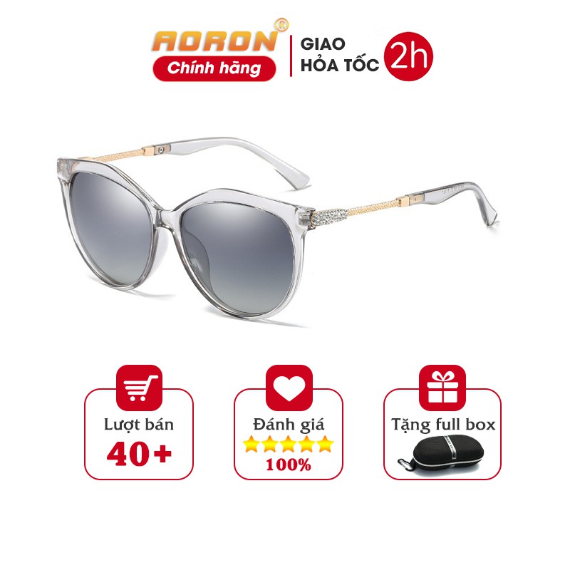 Mắt kính Nữ phân cực AORON thời trang Italia 2021 tròng kính polarized chống chói hiệu quả AK025