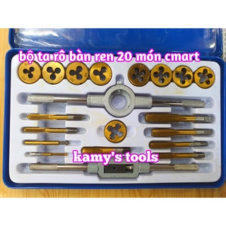 Bộ taro bàn ren 20 chi tiết model a1011 c-mart, bộ ta rô