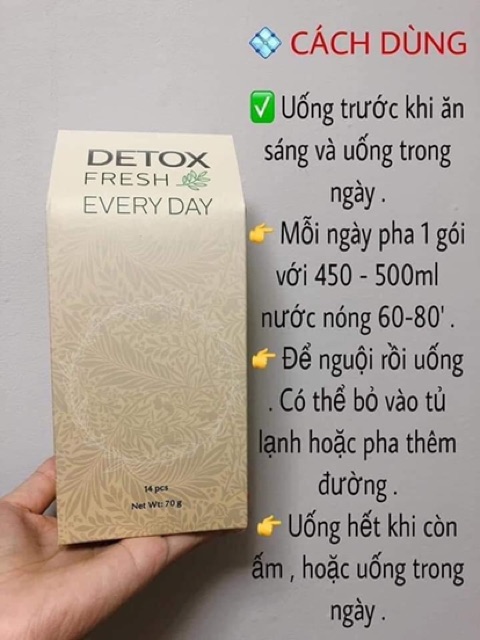 Trà hoa sấy khô Detox Fresh Everyday tách combo | BigBuy360 - bigbuy360.vn