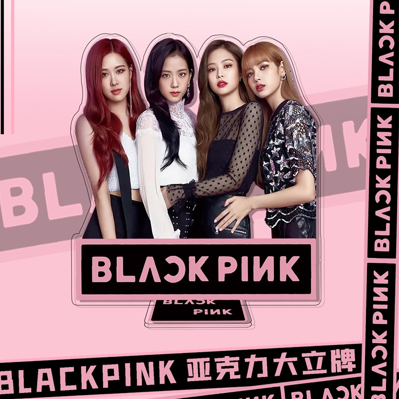 Phụ Kiện Trang Trí Để Bàn Hình Nhóm Nhạc BLACKPINK Bằng Acrylic 15cm