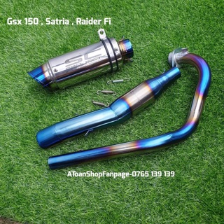 bộ cổ và pô GSX,SATRIA,RAIDER FI