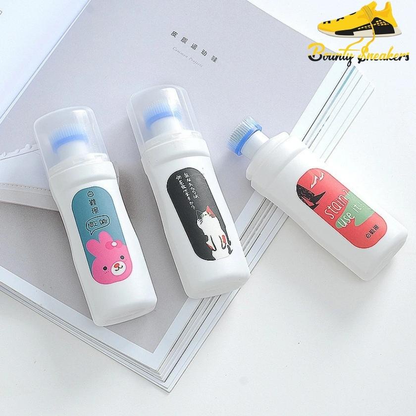 Chai Nước Lau Rửa Tẩy Trắng Vệ Sinh Giày Plac Có Đầu Cọ - Hàng Chính Hãng - Bounty Sneakers