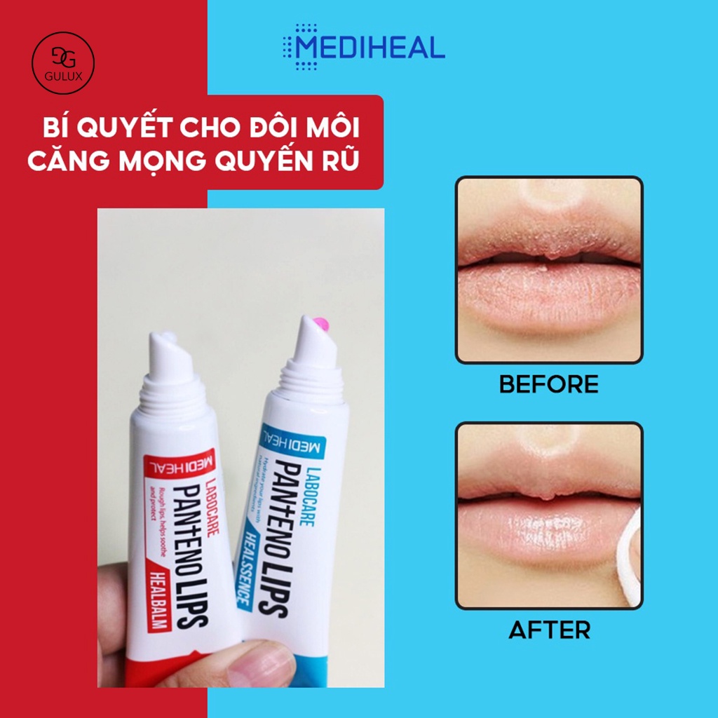 Son dưỡng môi Mediheal ngừa thâm môi, Son dưỡng ẩm môi LaboCare ban ngày và ban đêm giúp môi mềm mại và hồng hào