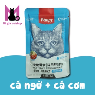 PATE WANPY gói 80gr thơm ngon hấp dẫn cho mèo
