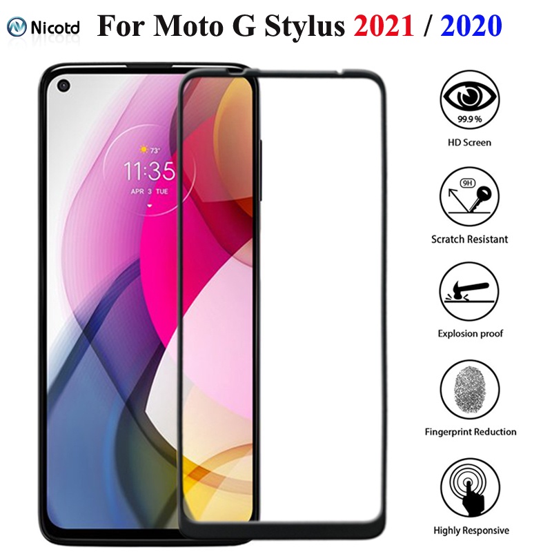 Kính Cường Lực Bảo Vệ Màn Hình Cho Motorola Moto G9 Play Plus G10 G20 G30 G50 G100 5G Plus Power Play Stylus