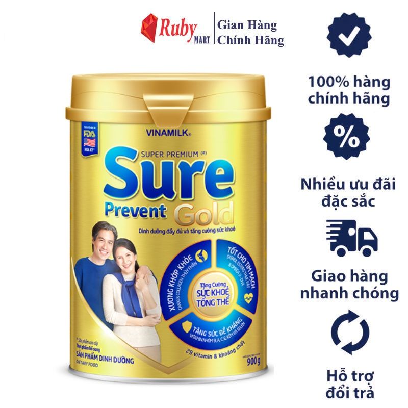 Sữa Vinamilk Sure Prevent hộp 900g