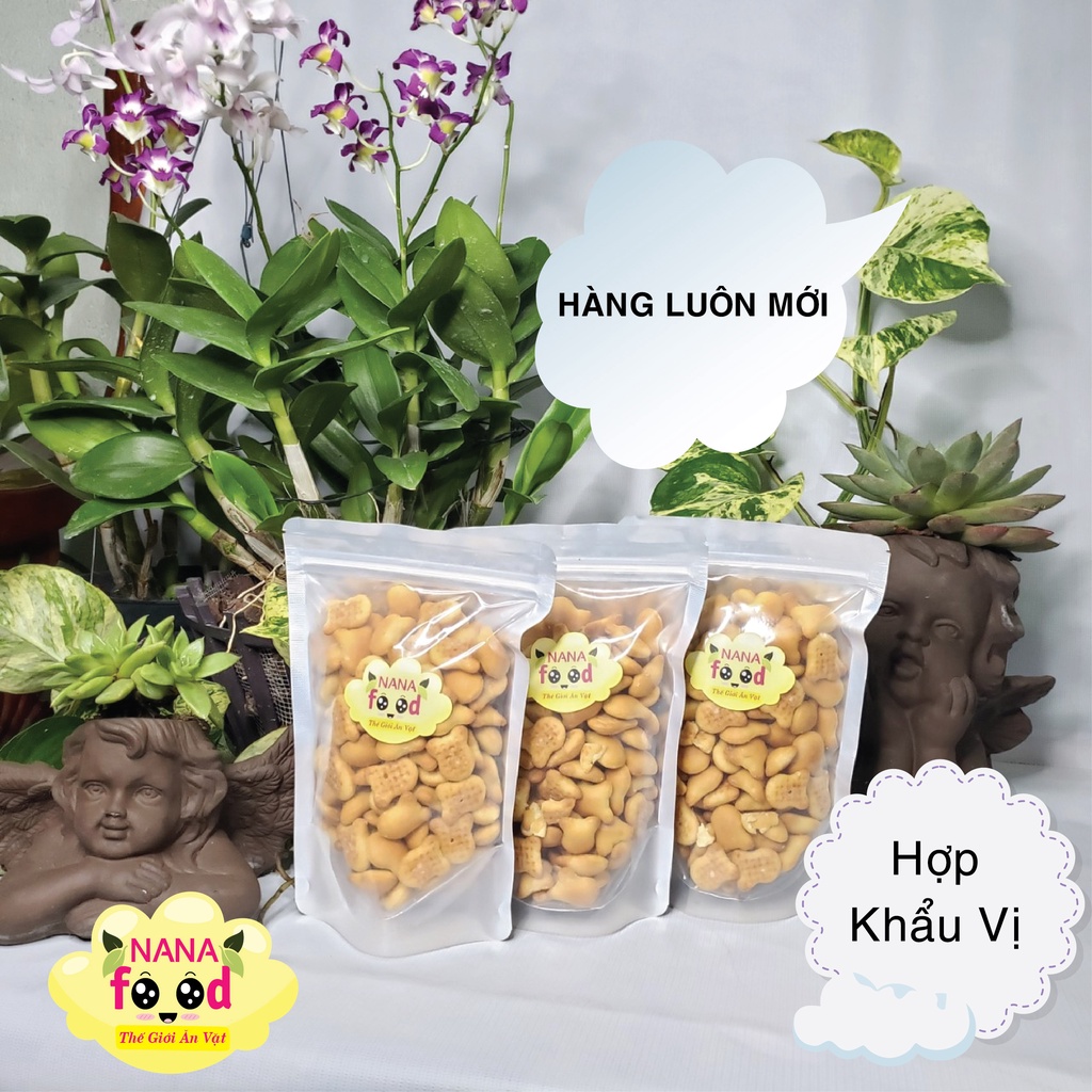 Bánh gấu, bánh gấu nhân kem sữa 250gr - 500gr NANAFOOD, đồ ăn vặt vừa rẻ vừa ngon