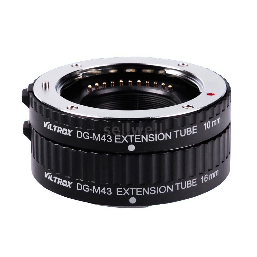 Viltrox Macro AF Auto Focus Extension DG Tube 10mm 16mm Set Ring Metal Mount for Micro M4/3 Camera Olympus E-P1 E-P2 E-P