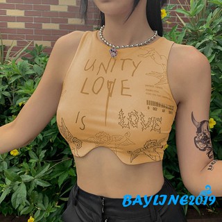 Áo Thun Nữ Ngắn Tay Cổ Tròn In Chữ Thời Trang