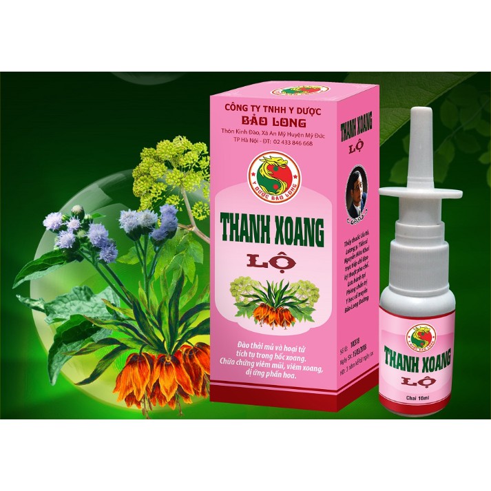 Xịt Viêm Xoang Viêm Mũi Dị Ứng Thanh Xoang Lộ Từ Thảo Dược - BẢO LONG