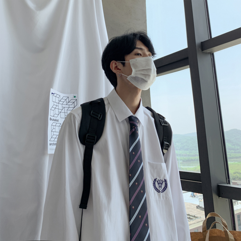 ♞AFF LIGA♞ Áo Sơ Mi Đồng Phục Tay Dài Thời Trang Cho Cặp Đôi