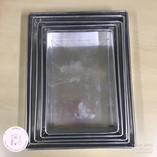 Khuôn Nướng Nhôm Chữ Nhật Đáy Liền Cao 4,5cm Đủ Size
