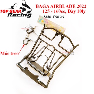 Baga air blade 125-160 ab 2023 đen tĩnh điện, titan, inox gắn yên
