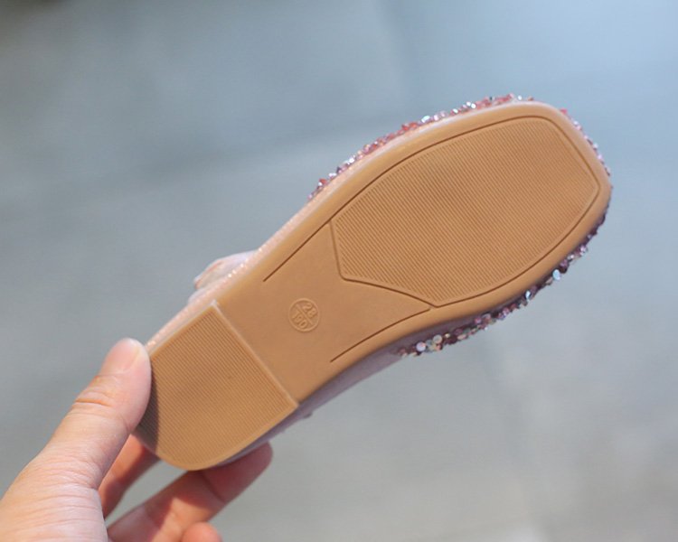 Giày da mềm đính nơ đáng yêu cho bé gái từ 2-6 tuổi