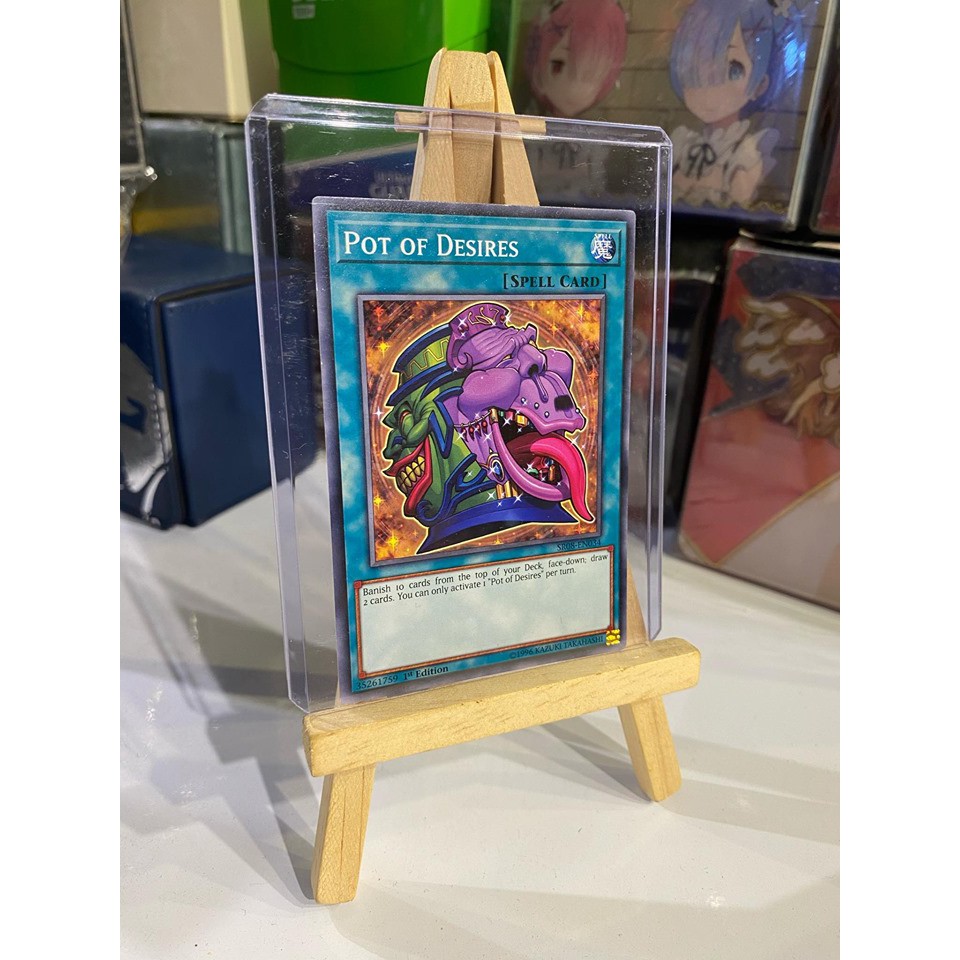 [ Dưa Hấu Yugioh ] Lá bài thẻ bài Pot of Desires - Tặng bọc bài nhựa bảo quản
