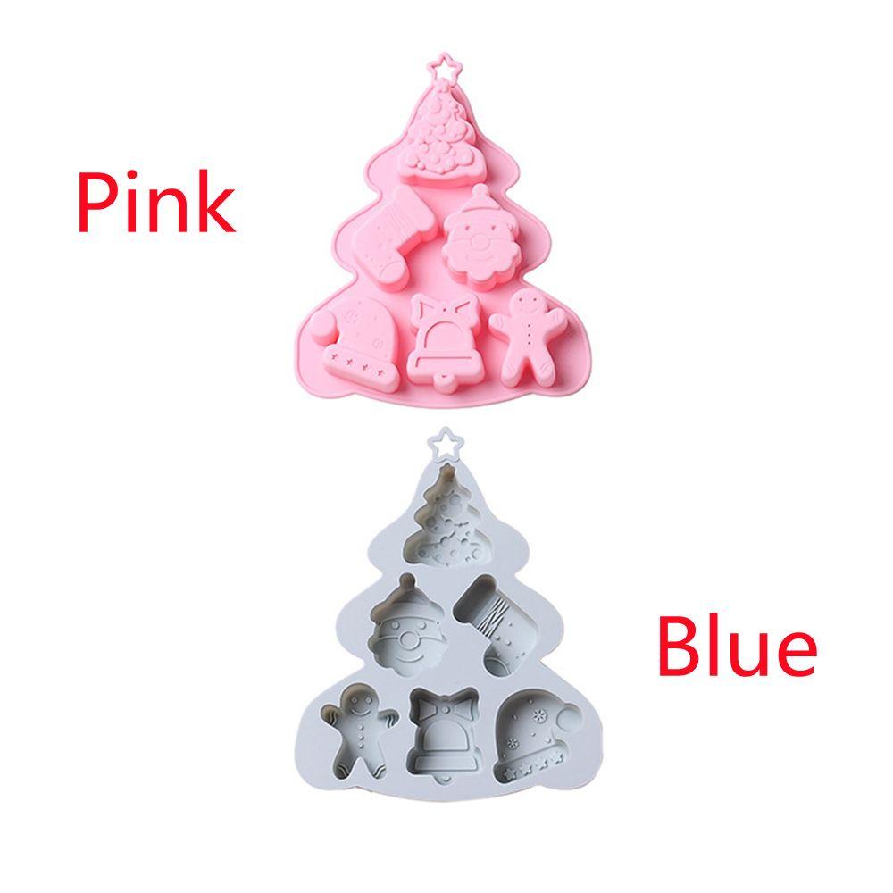 YOLA Khuôn Silicone Làm Bánh Hình Cây Thông &amp; Người Tuyết Giáng Sinh