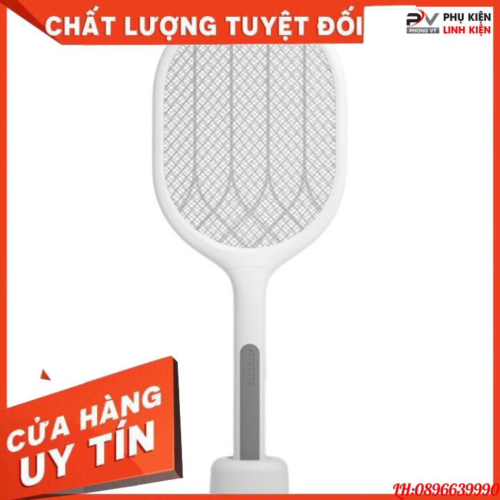 Vợt muỗi thông minh tự động DP-834 tích hợp đèn LED cao cấp thu hút muỗi hiệu quả (tặng dây sạc và đế sạc)