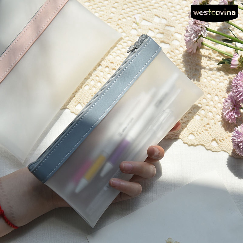 [Hot]✍Túi Đựng Bút Bằng TPU Trong Suốt Đa Năng Tiện Dụng