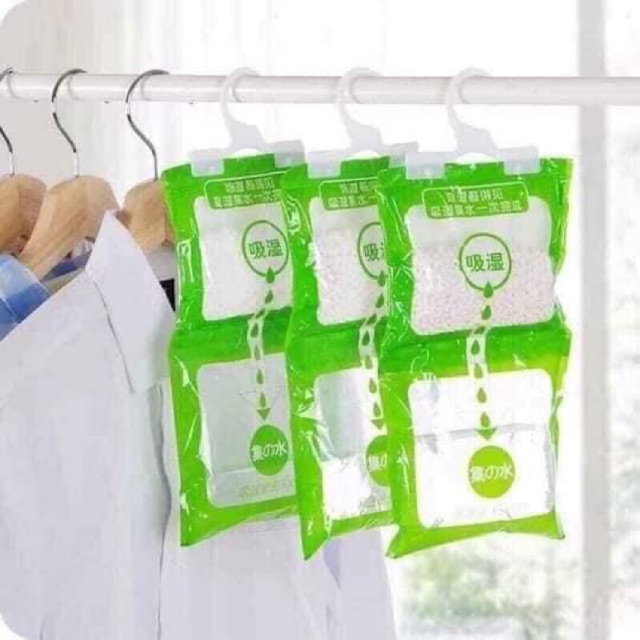 Túi hút ẩm quần áo và tủ quần áo siêu hot ( 2 ngăn)