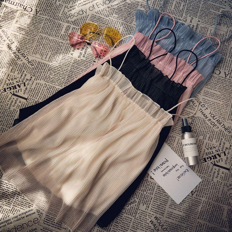 Áo dây không tay phong cách retro thời trang cho nữ