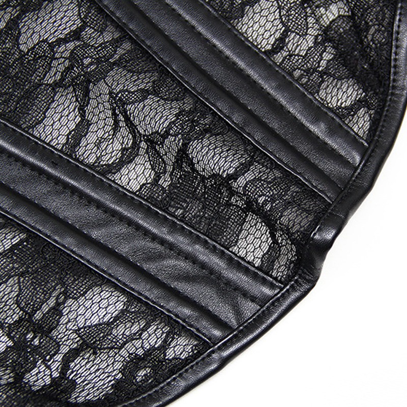 Set đồ lót liền mảnh VARSBABY hai dây phối ren rỗng đính nơ hoa bên hông phong cách Âu Mỹ quyến rũ thời trang cho nữ