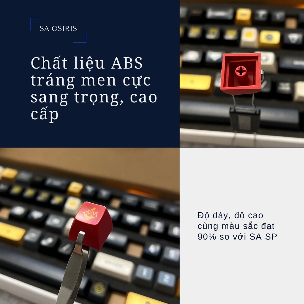 Bộ keycap SA Witcher tráng men siêu bền nút bàn phím cơ - Kicap