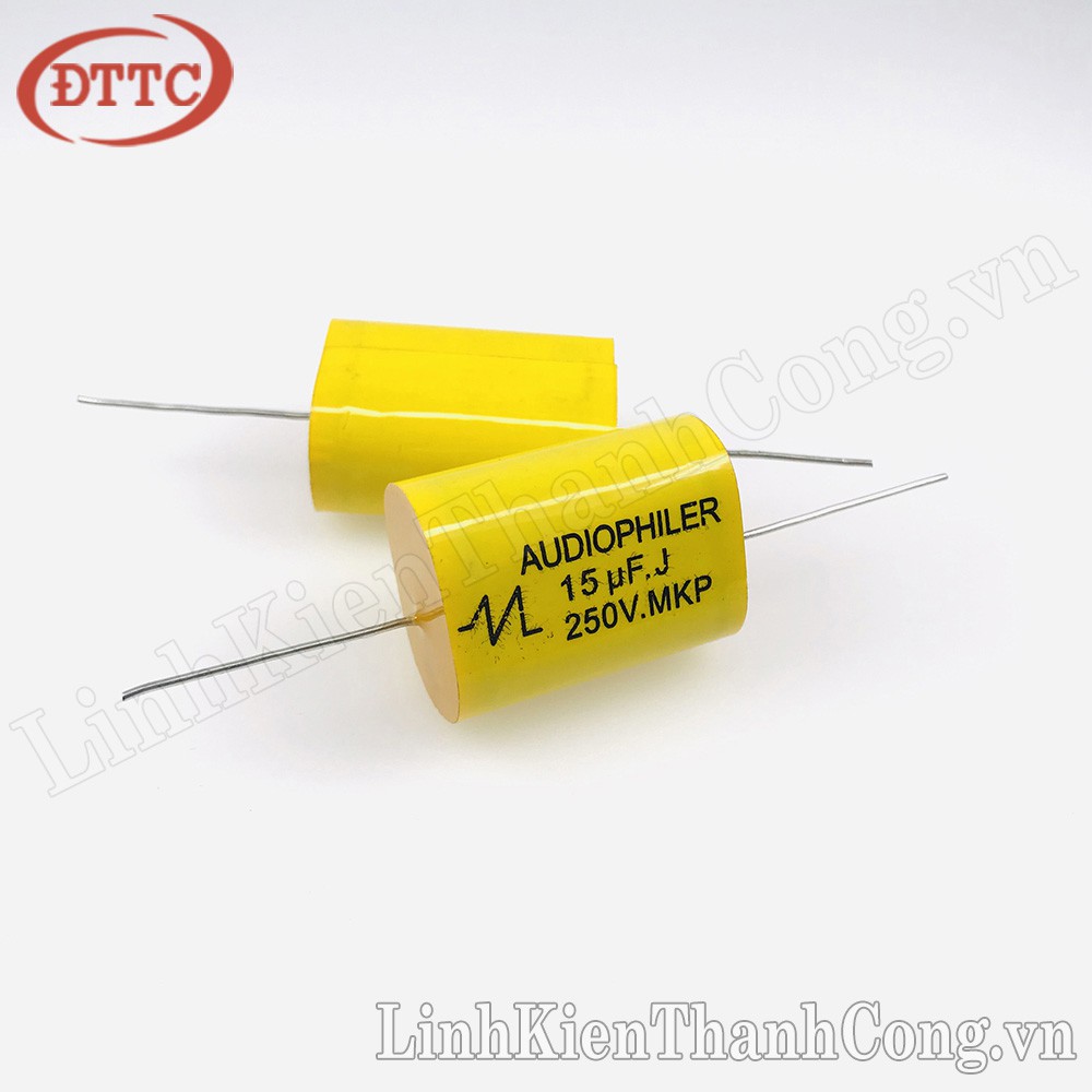 Tụ AUDIOPHILER  15uF 250V 156J Màu Vàng