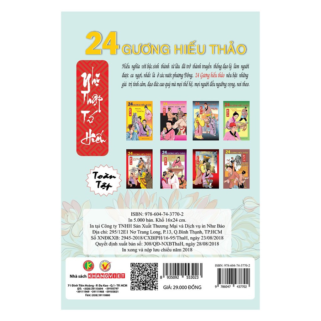 Sách - 24 Gương hiếu thảo - Chu Thọ Xương, Dương Hương, Diễm Tử | BigBuy360 - bigbuy360.vn