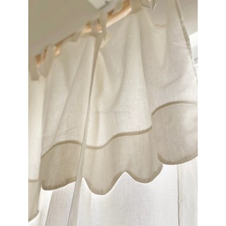 rèm 8 linen trắng