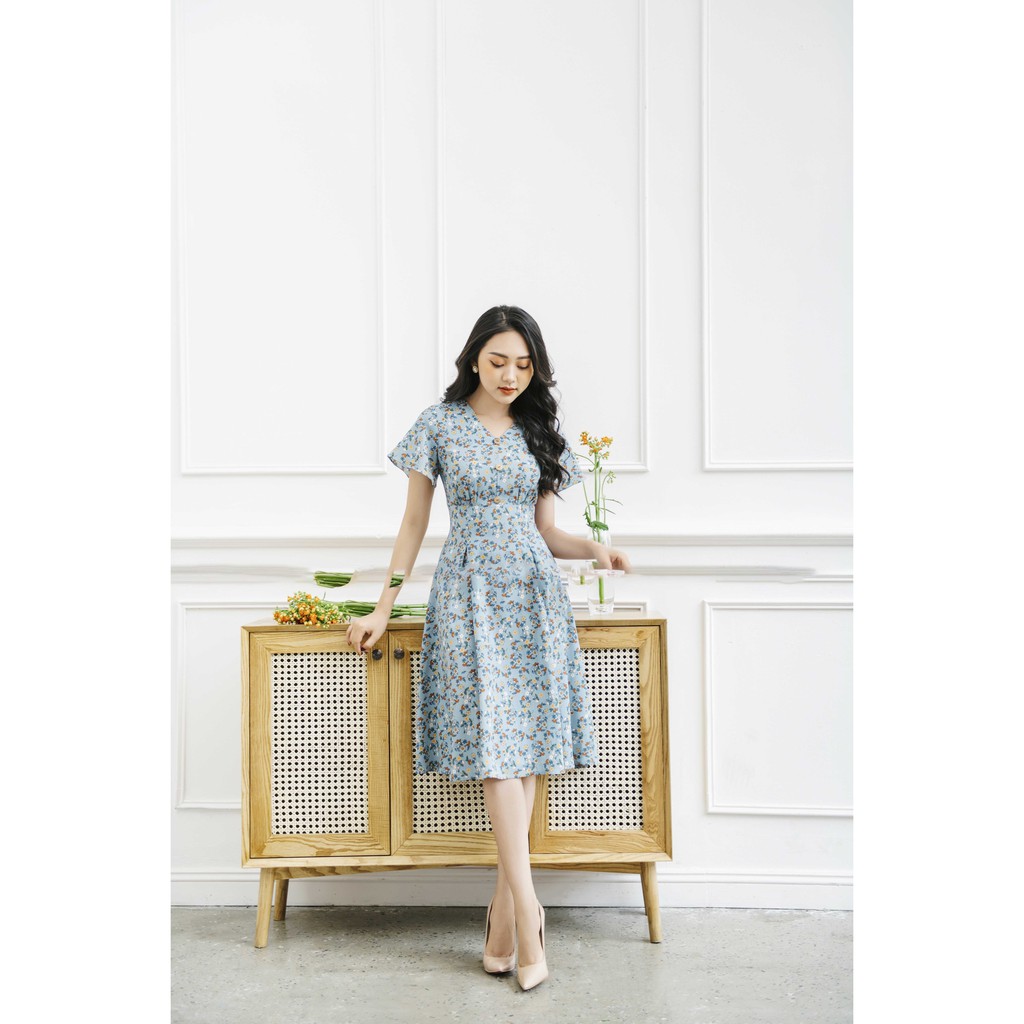 [Mã FAMALLT5 giảm 15% đơn 150k] Váy Xoè Hoa Lá Zym's House - V1162