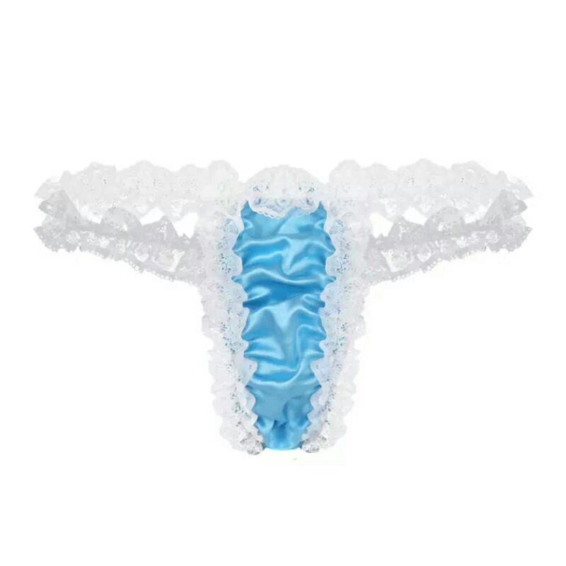 QUẦN LÓT LỤA BÓNG PHỐI REN GỢI CẢM CHO NAM