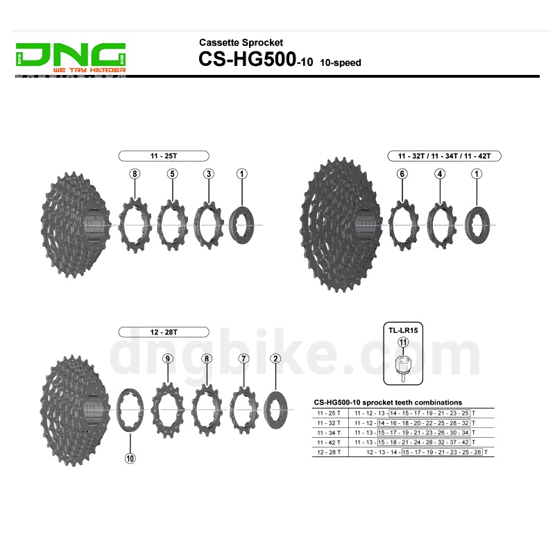 Líp xe đạp 10S SHIMANO CS-HG500