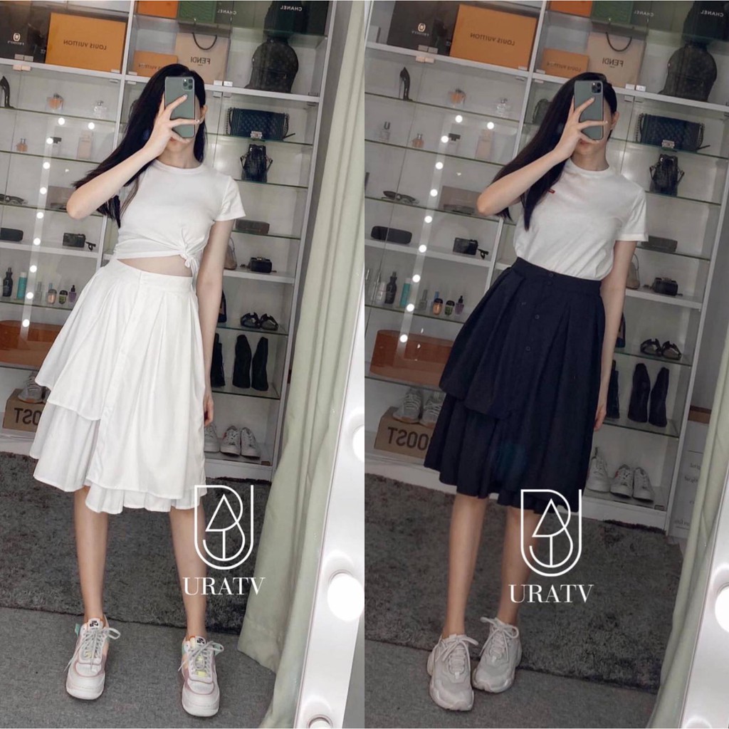 [FREESHIP - ẢNH CHÍNH CHỦ] CHÂN VÁY nút lưng thun