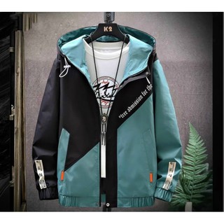 Áo Khoác Dù Nam Nữ Phối Màu 2 Lớp