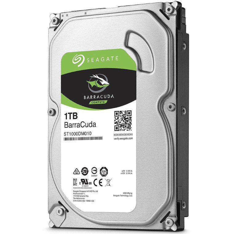 Ổ cứng HDD 3.5" Seagate Barracuda - SKyhawk 1TB SATA 7200RPM- Chính Hãng - Bảo Hành 24 Tháng 1 đổi 1- Refurbished