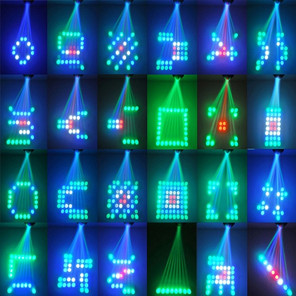Đèn laser 64 bóng nhiều màu sắc chuyên dùng chiếu sáng sân khấu chiếu sáng đêm nhạc DJ