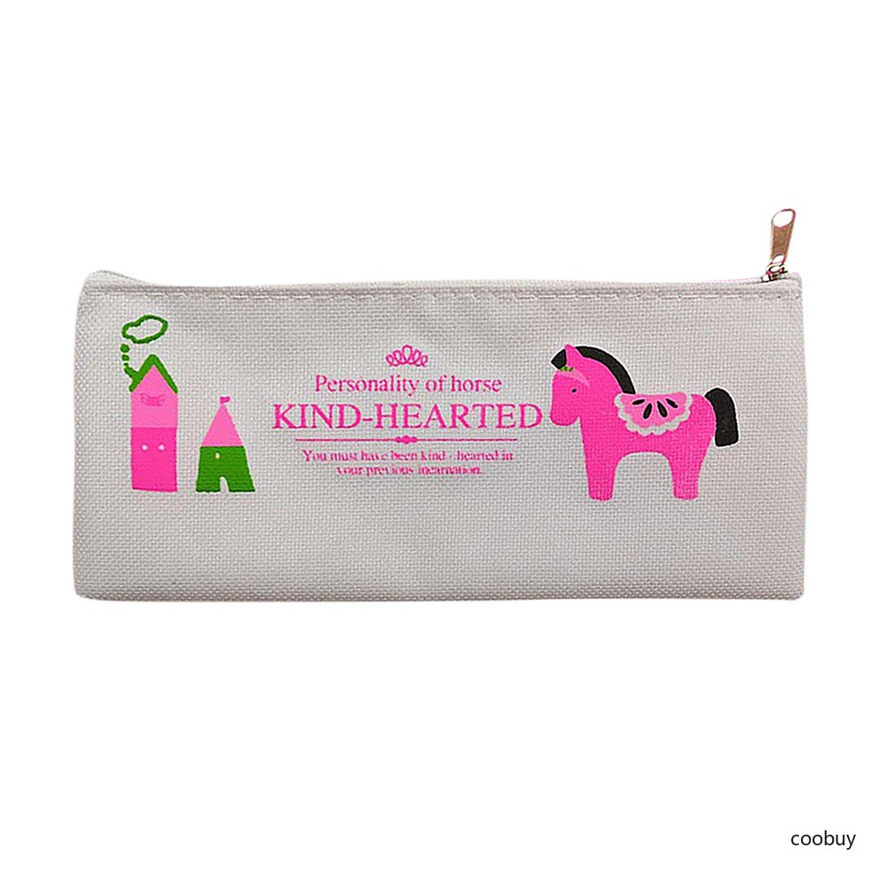 Túi Đựng Bút Chì Họa Tiết Hoạt Hình Dễ Thương Cho Bé