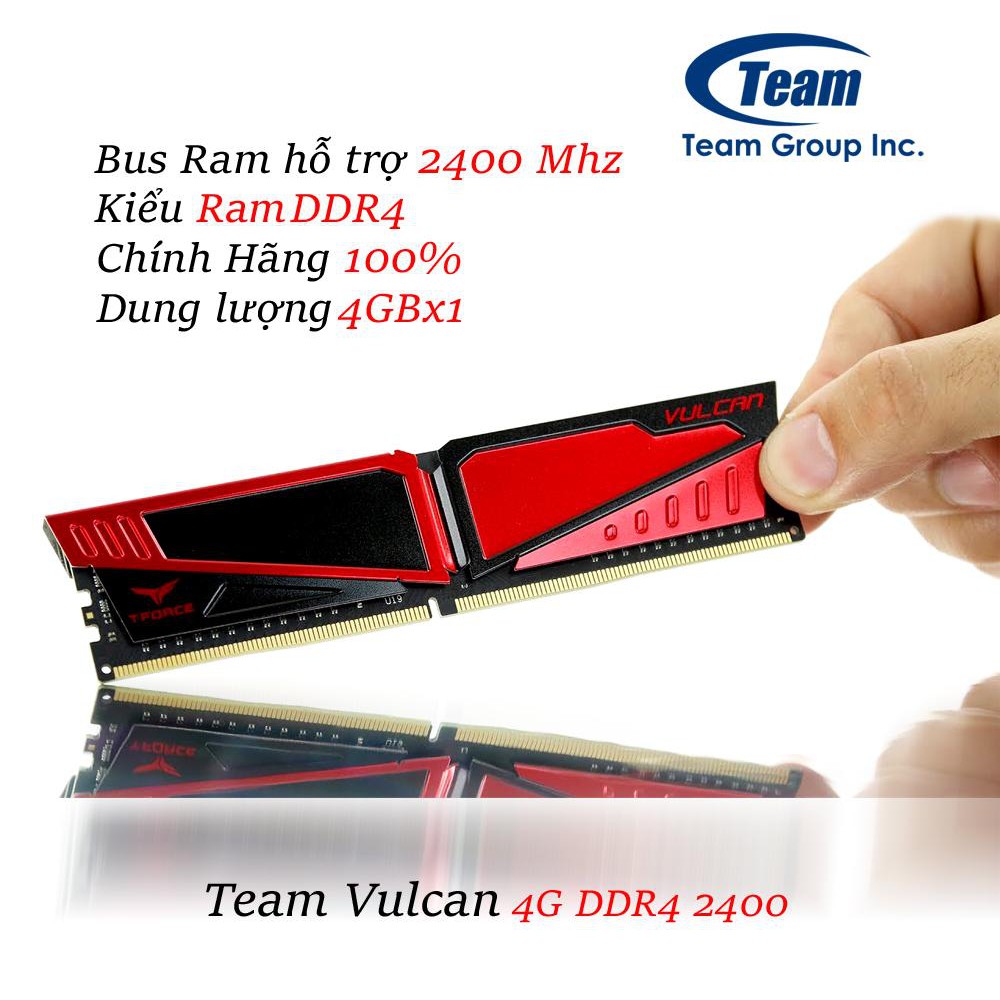 Ram máy tính Team 4G Elite Plus DDR4 2400