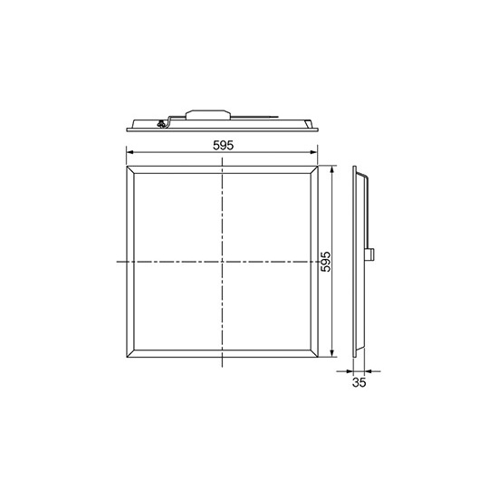 Đèn LED bảng panel 600x600 PANASONIC Công suất 36W ánh sáng trắng 6500K, dùng cho lắp đặt văn phòng công sở, trường học