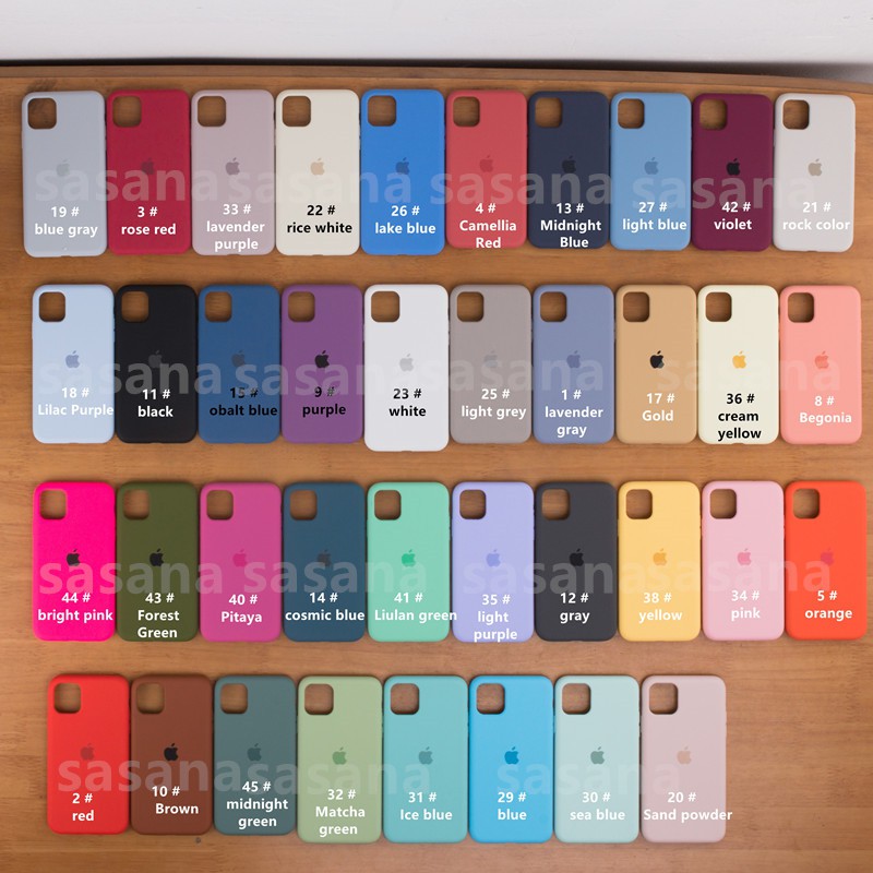 Ốp điện thoại silicon màu trơn cho iPhone 12 12 PRO MAX /12MINI /11 Pro Max X XS Max XR 7 8 6s 6P 7P 8P | BigBuy360 - bigbuy360.vn
