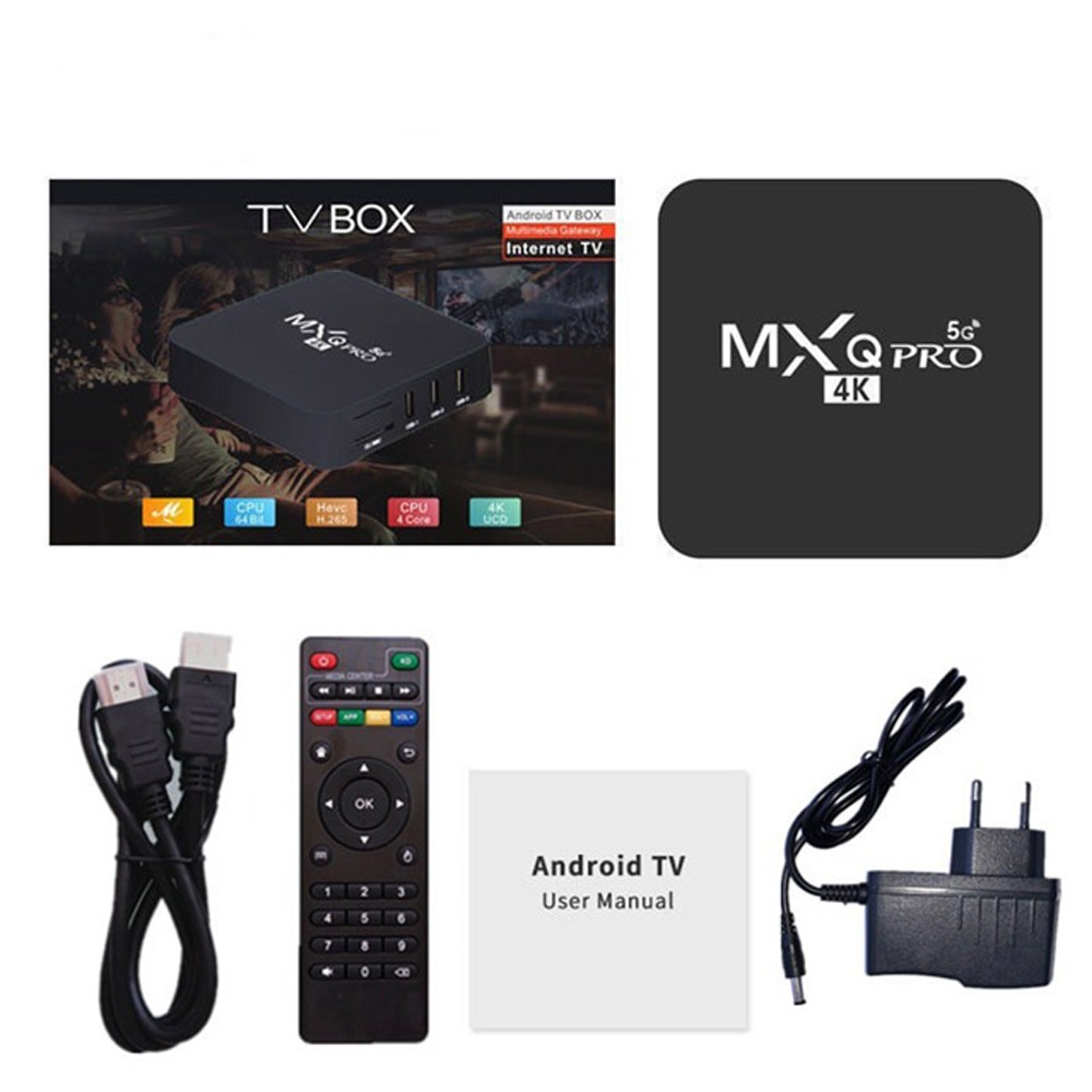 Đầu thu tín hiệu TV Zkmagic MXQ Pro 4k Android 10.1 Box RK3229 2G16G 4G32G HD 3D 2.4G Hỗ Trợ WiFi Google Play Youtube