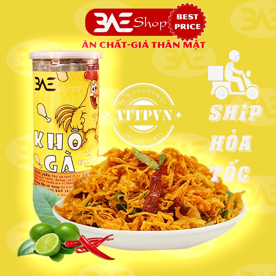 [Mã GROXUAN1 giảm 8% đơn 150K] Khô gà lá chanh xé cay loại 300g đồ ăn vặt ngon shop 3AE Hà Nội | BigBuy360 - bigbuy360.vn