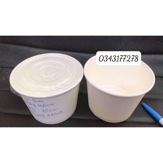 Tô giấy đựng canh 480ml , tô giấy đựng kem