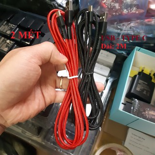 Cáp Dù TYPE C Chống Đứt Dài 2m Sạc Nhanh