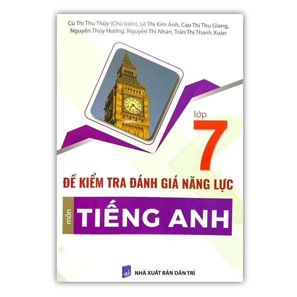 Sách - Đề kiểm tra đánh giá năng lực môn tiếng anh lớp 7