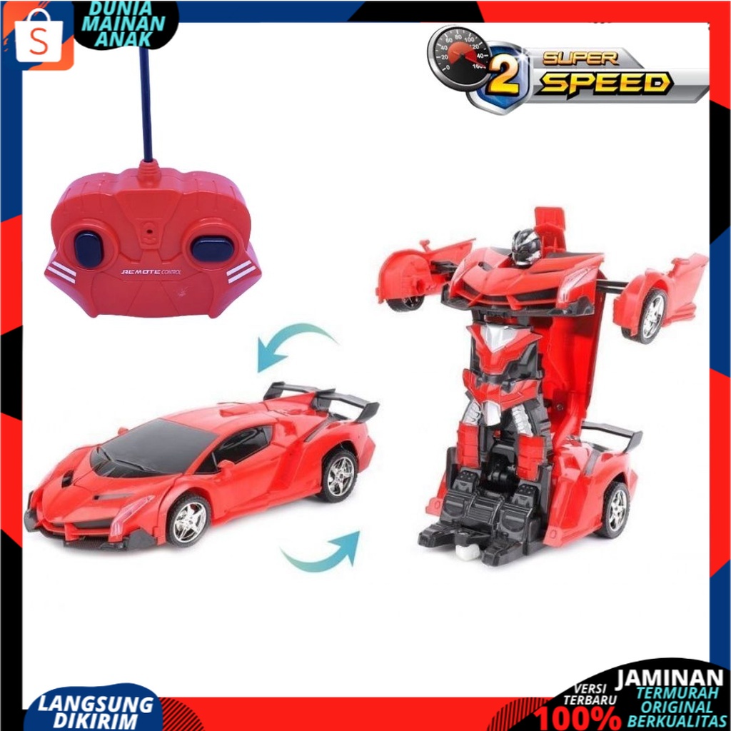 (Hàng Có Sẵn) Xe Hơi Đồ Chơi Biến Hình RObot Điều Khiển Từ Xa Tự Động