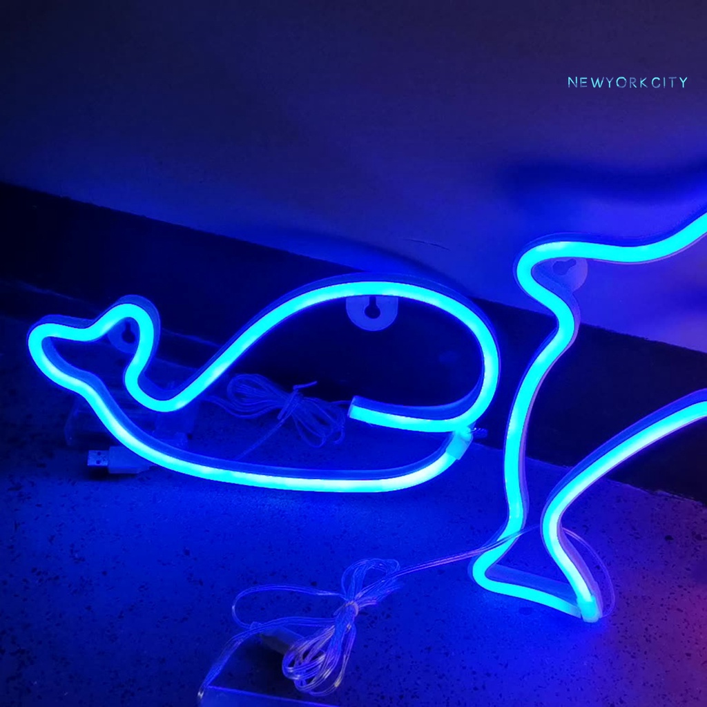 Đèn LED Hình Cá Heo Trang Trí Phòng Ngủ Cho Bé