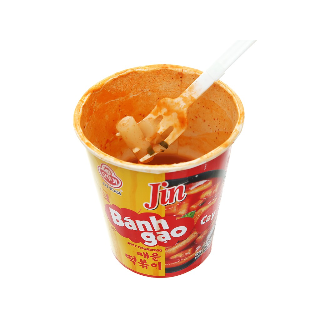 Bánh gạo tokbokki Ottogi Jin cay ly 82g