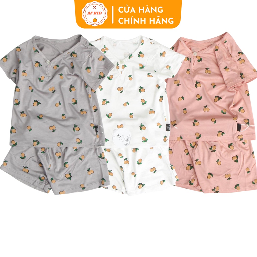 Bộ quần áo cộc tay XOÀI NON AF KID cho bé trai bé gái chất thun lạnh cao cấp siêu mềm siêu mát