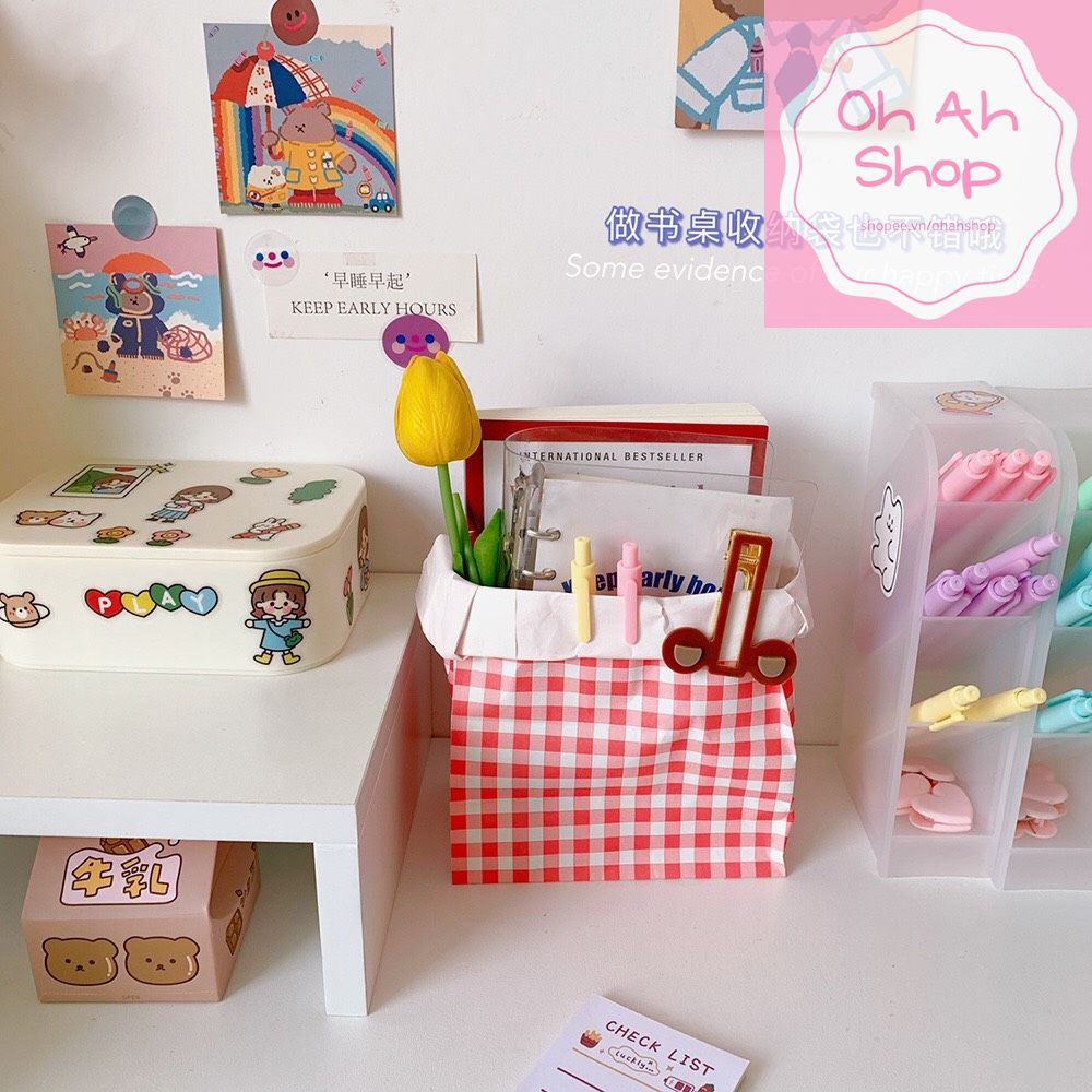 🍓 Túi giấy gói quà phong cách RETRO Hàn Quốc